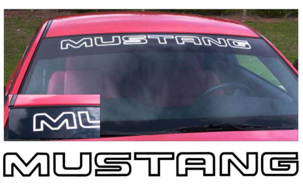 Mustang Windshield Decal - Outline Style - OEM Part # K171