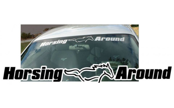 Mustang Horsing Around Windshield Decal - OEM Part # N083