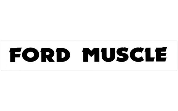 Ford Muscle Windshield Decal - OEM Part # N299