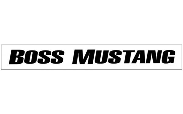 Boss Mustang Windshield Decal - OEM Part # N575