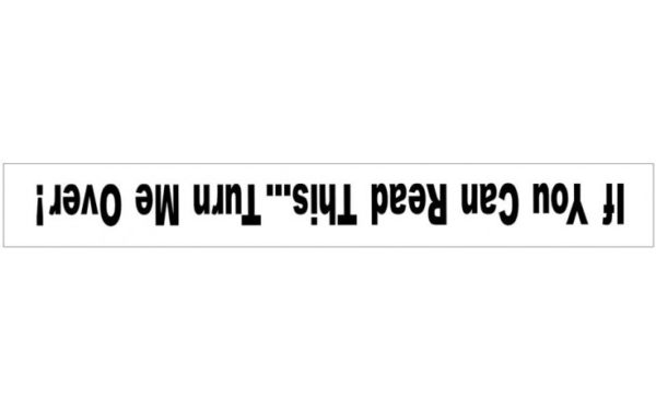 Ford Jeep Dodge - If You Can Read This. Turn Me Over! Windshield Decal - OEM Part # TR060