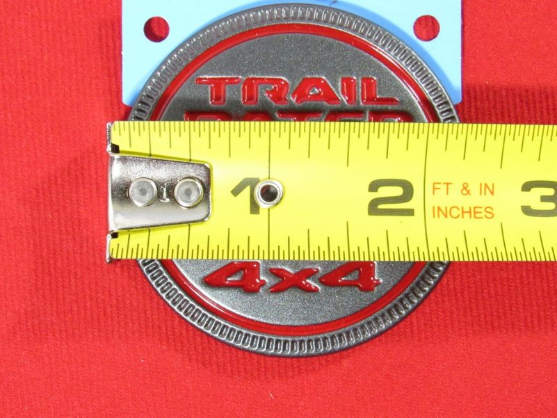 JEEP WRANGLER JL RUBICON Set Of 2 Red Trail Rated Fender Badges NEW OEM MOPAR - Image 2