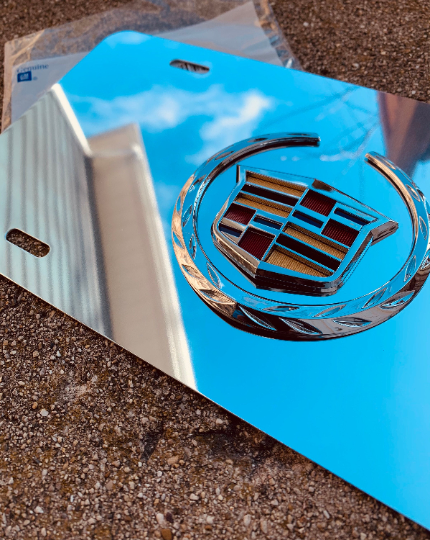 Handcrafted 3D Custom License Plate New Fits Cadillac Escalade srx dts ats cts v xlr chrome