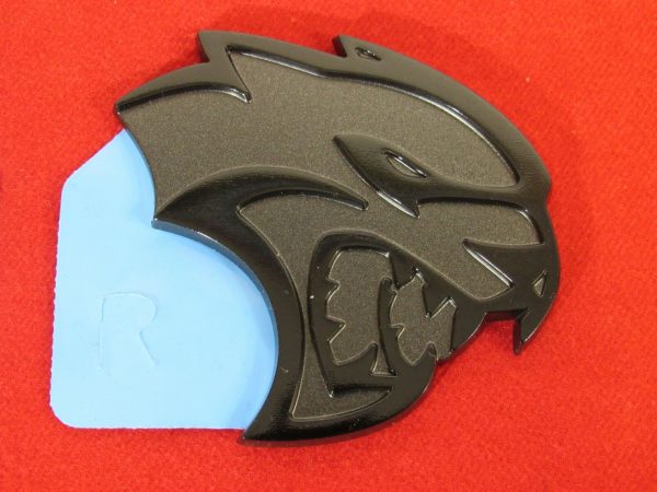 DODGE CHARGER Midnight Black Hellcat Right Emblem Nameplate NEW OEM MOPAR
