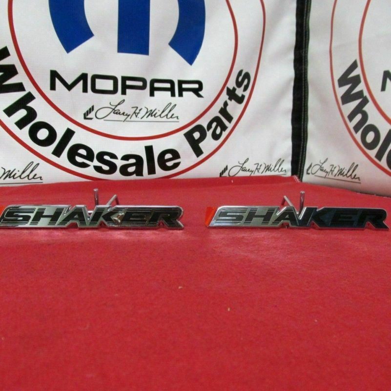 DODGE CHALLENGER "Shaker" Hood Emblems NEW OEM MOPAR