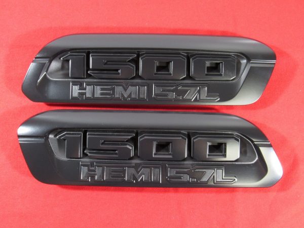 2019 DODGE RAM Black 1500 HEMI 5.7L RIGHT & LEFT HOOD Bezel NEW OEM MOPAR