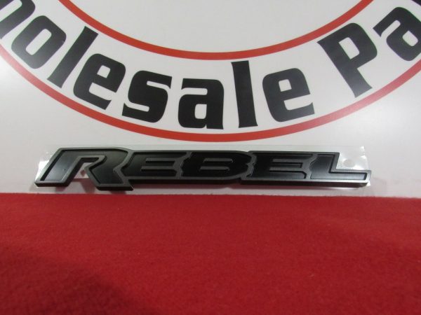 RAM 1500 DT REBEL BLACK/GREY Nameplate Emblem NEW OEM MOPAR