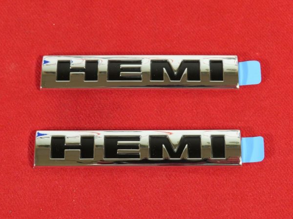 DODGE CHRYSLER Chrome Hemi Nameplate Badges NEW OEM MOPAR