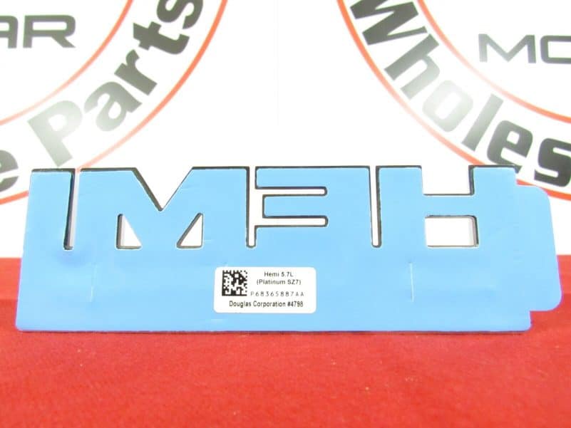 DODGE RAM 1500 Set Of 2 PLATINUM 5.7L Front Fender Hemi Badge NEW OEM MOPAR - Image 3