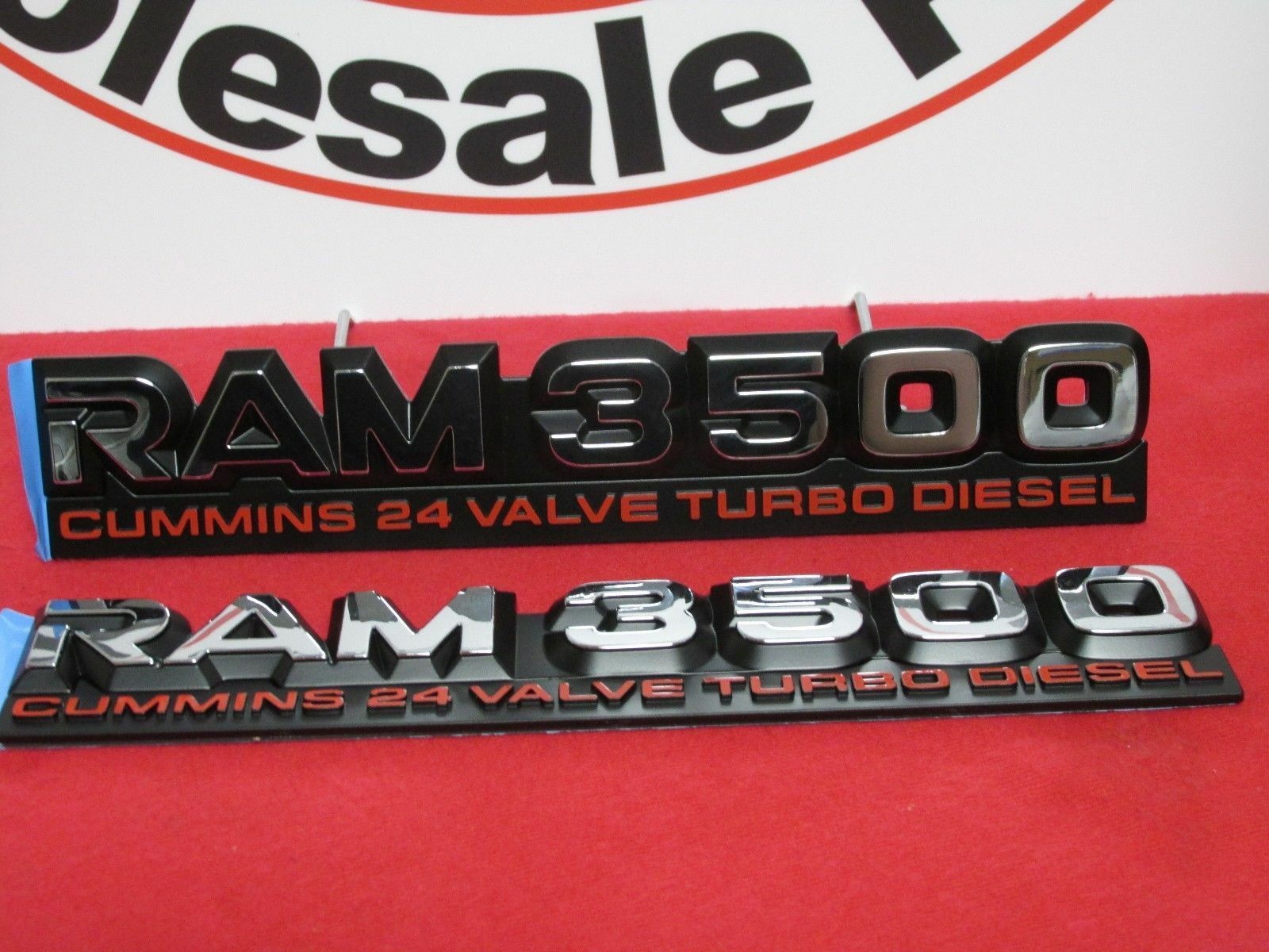 Mopar OEM Blacked Out GTS Nameplate Emblem Set – For Dodge SRT Viper (Set Of 2)