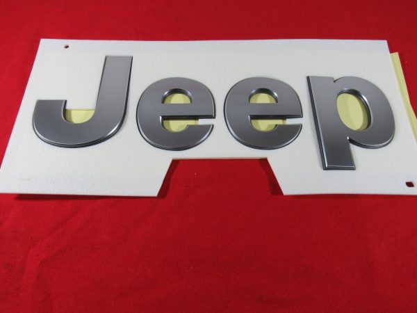 JEEP GLADIATOR JT SILVER w/Black Outline Tailgate Nameplate Badge NEW OEM MOPAR