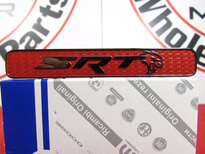 DODGE CHARGER HELLCAT Black & Red Dash SRT HELLCAT Nameplate NEW OEM MOPAR