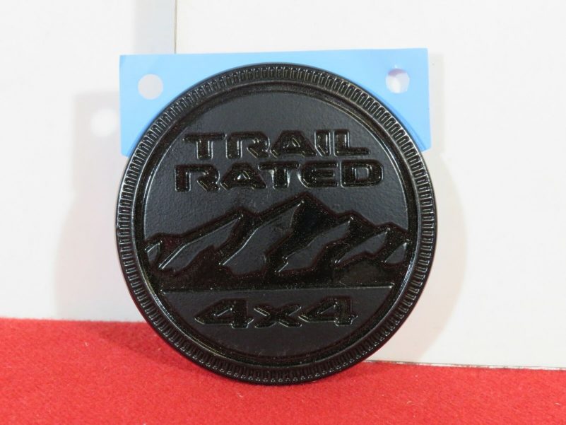 JEEP GLADIATOR WRANGLER Right Or Left Black Trail Rated Badge NEW OEM MOPAR