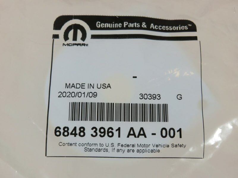 JEEP GLADIATOR WRANGLER Right Or Left Black Trail Rated Badge NEW OEM MOPAR - Image 3