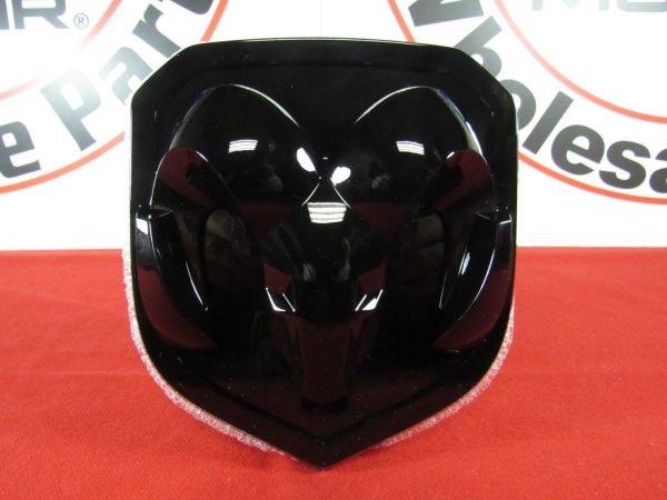 DODGE Ram Gloss Black Front Grille Rams Head Emblem NEW OEM MOPAR