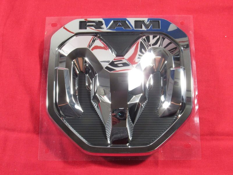 2019 DODGE RAM Chrome Tailgate RAM's Head Emblem Medallion NEW OEM MOPAR