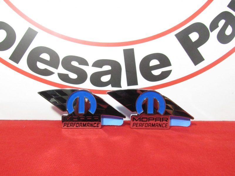 Mopar Performance SET OF 2 nameplate emblem NEW OEM MOPAR - Image 2