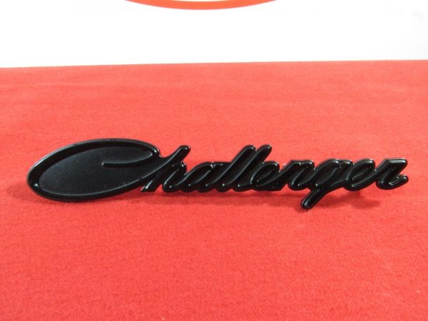 DODGE CHALLENGER Black Classic Challenger NamePlate Emblem NEW OEM MOPAR