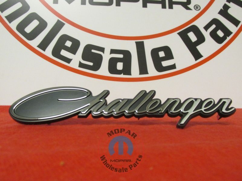 DODGE CHALLENGER Chrome Classic Nameplate Emblem Grille NEW OEM MOPAR - Image 3