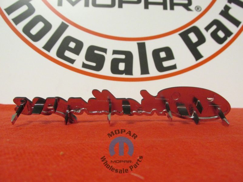 DODGE CHALLENGER Chrome Classic Nameplate Emblem Grille NEW OEM MOPAR - Image 2