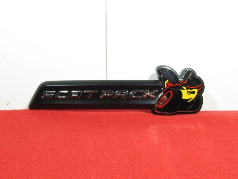 DODGE CHARGER Chrome & Black Scat Pack Super Bee Grille Nameplate NEW OEM MOPAR