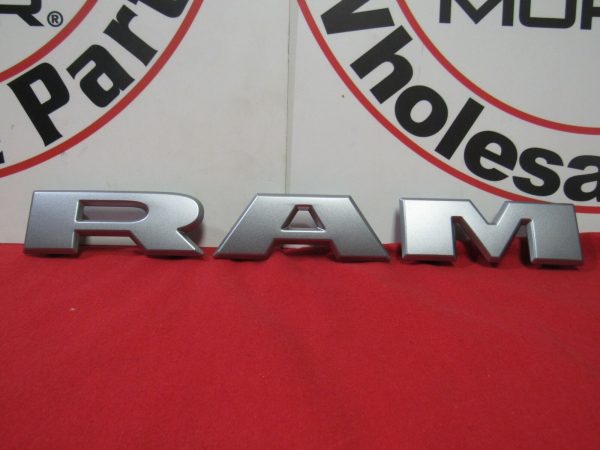 RAM 1500 Silver Grille RAM Nameplate Emblem Badge NEW OEM MOPAR