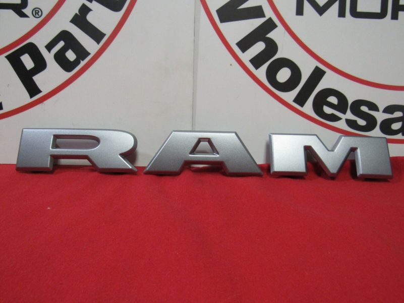 RAM 1500 Silver Grille RAM Nameplate Emblem Badge NEW OEM MOPAR