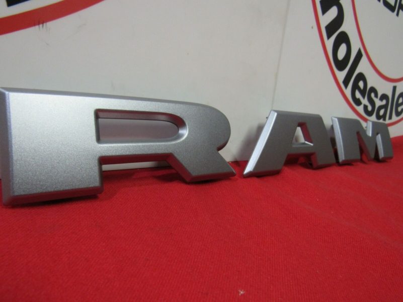 RAM 1500 Silver Grille RAM Nameplate Emblem Badge NEW OEM MOPAR - Image 2
