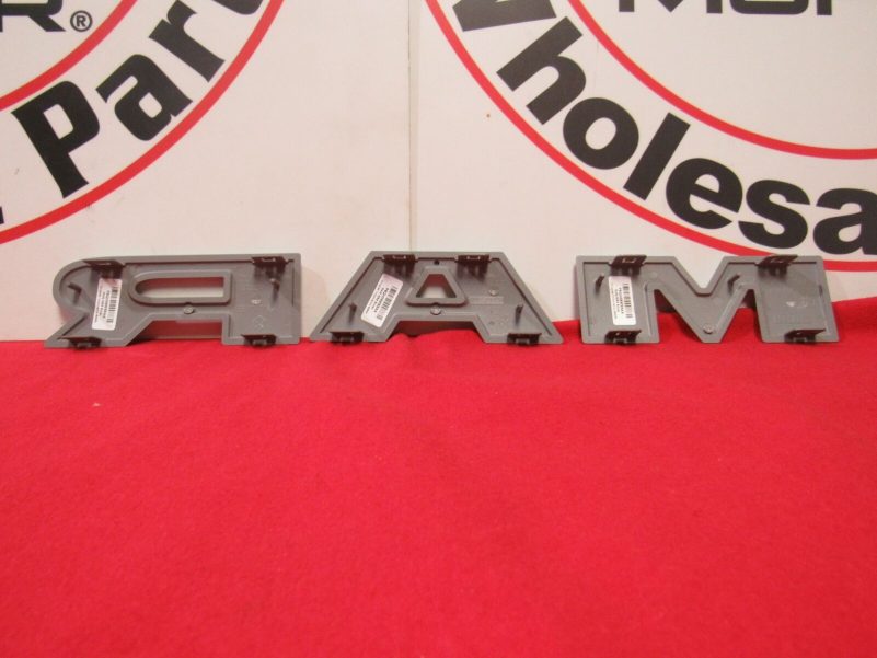 RAM 1500 Silver Grille RAM Nameplate Emblem Badge NEW OEM MOPAR - Image 3