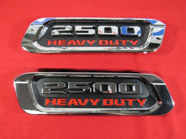 DODGE RAM 2500 Heavy Duty Right & Left Hood Emblem Nameplate DT NEW OEM MOPAR