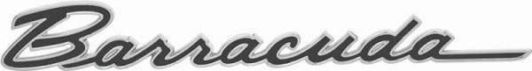 Fender Emblem - "Barracuda" - LH or RH (Sold Each) 1967 Plymouth Barracuda