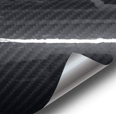 VViViD High Gloss Black Carbon Fiber Tech Art 3-Layer 3D Realistic True Carbon Fiber Look Cast Vinyl Wrap (100ft x 5ft)