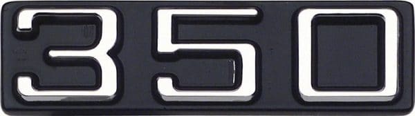 Fender Emblem - "350" - LH or RH (Sold Each) - 70-75 Camaro