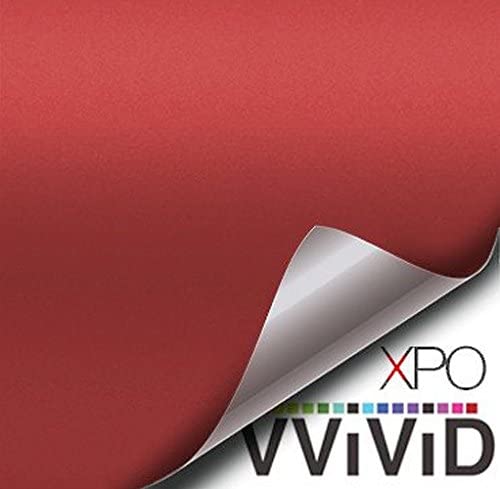 VViViD Matte Blood Red Vinyl Wrap Roll with XPO Air Release Technology (100ft x 5ft)