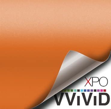 VViViD Matte Orange Vinyl Wrap Roll with Air Release Technology (50ft x 5ft (Full Car Wrap Roll))