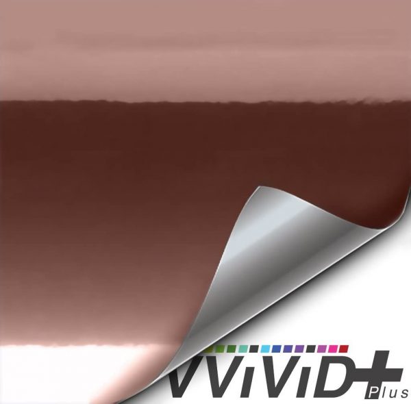 VViViD+ Rose Gold Conform Mirror Finish Chrome Vinyl Wrap Roll (6ft x 5ft)