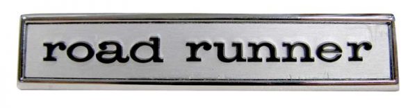 Door or Rear Body Panel Emblem - "Road Runner" - 68 Roadrunner