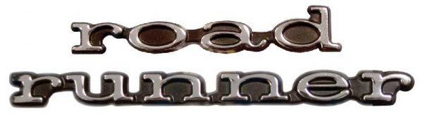 69 Road Runner "Road Runner" Door Emblem Set