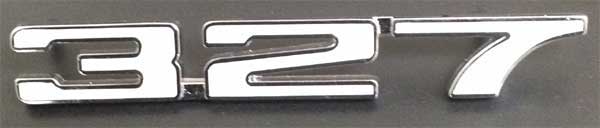 Fender Emblem - "327" - RH - 68 Camaro