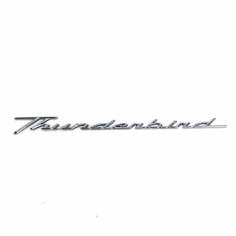 02-05 Ford Thunderbird Rear Right Passenger Chrome Emblem OEM 1W6Z-76517A20-AA - Image 2