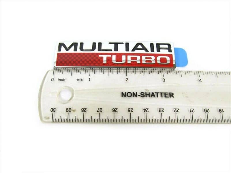 12-16 Dodge Dart MULTIAIR TURBO CHROME EMBLEM NAMEPLATE BADGE OEM NEW MOPAR - Image 2