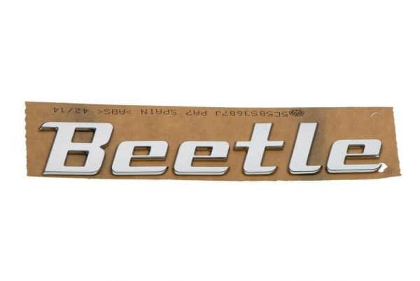 2012-2017 VW Volkswagen Beetle Decklid Trunk Emblem Decal Chrome GENUINE OEM NEW