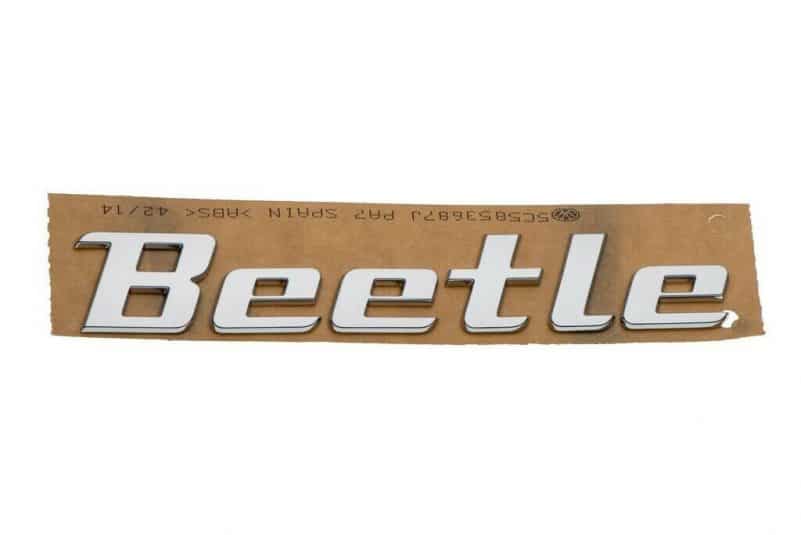 2012-2017 VW Volkswagen Beetle Decklid Trunk Emblem Decal Chrome GENUINE OEM NEW