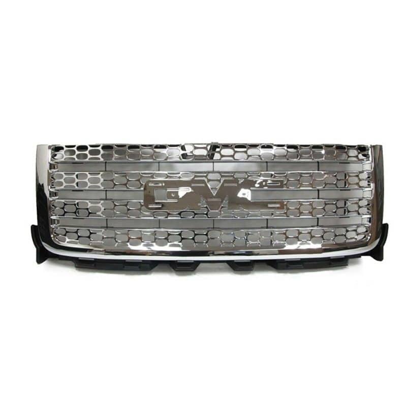 OEM NEW Front Upper Honeycomb Grille w/o Emblem Chrome 11-14 Sierra 2500 3500