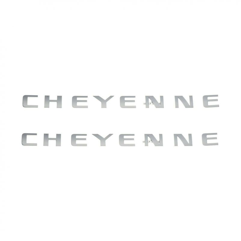 OEM NEW 07-19 Silverado Door or Tailgate Cheyenne Emblem Nameplate Set 15791217