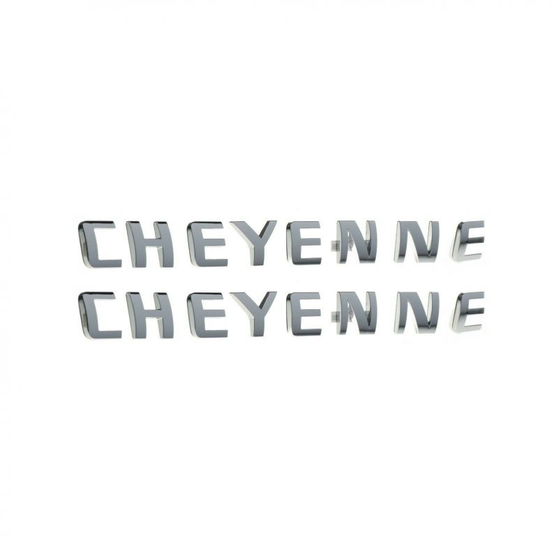 OEM NEW 07-19 Silverado Door or Tailgate Cheyenne Emblem Nameplate Set 15791217 - Image 2