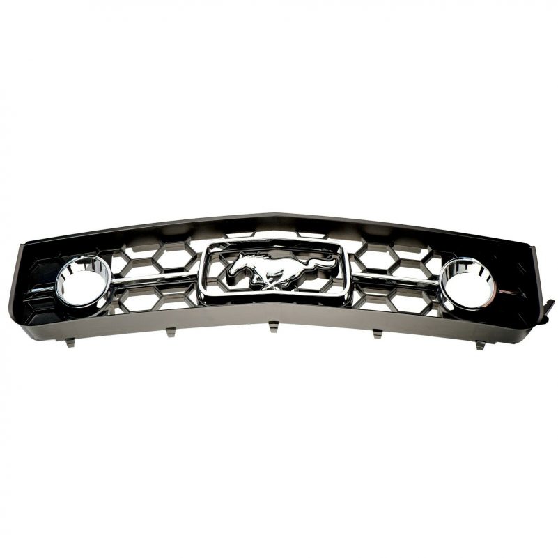 OEM NEW Upper Radiator Grille Black & Pony Emblem Chrome 05-09 Mustang 6R3Z8200A - Image 4
