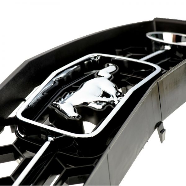 OEM NEW Upper Radiator Grille Black & Pony Emblem Chrome 05-09 Mustang 6R3Z8200A