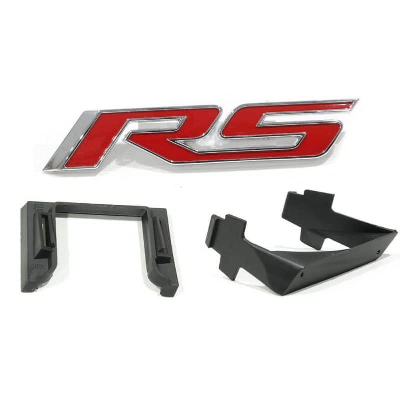 OEM NEW Front Bumper Grille RS Emblem & Mount Kit White 10-19 Camaro 92225496