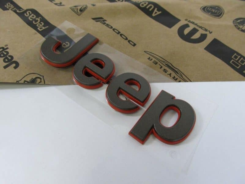 16-17 JEEP WRANGLER 75TH BRONZE JEEP EMBLEM NAMEPLATE BADGE NEW MOPAR GENUINE